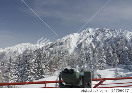 Shinhotaka highway ropeway mountaintop station perspective (Nishi Hodakadake) 14706077