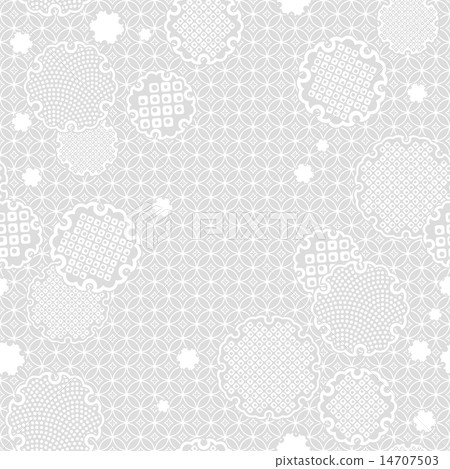 Snow rings Japanese traditional patterns 14707503