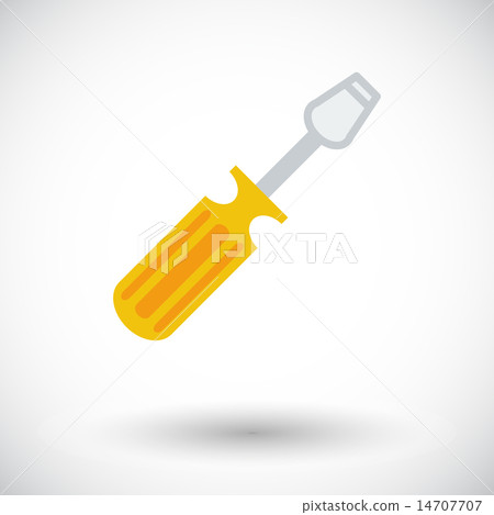 Screwdriver single icon. 14707707