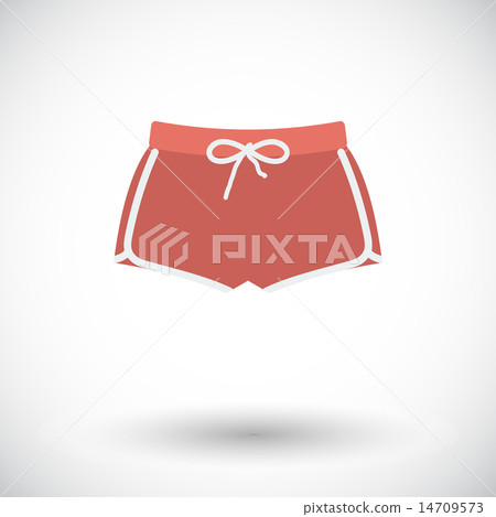 Sports shorts single icon. 14709573