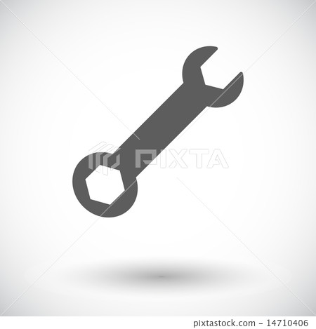 Wrench single icon. Wrench single icon. 14710406