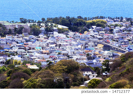 Kanagawa Prefecture Hiratsuka City Residential area taken from Shonan Ping 14712377