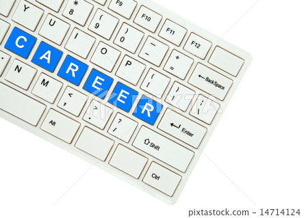 Wording Career  on computer keyboard on white  14714124