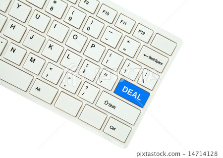 Wording Deal on computer keyboard on white Wording Deal on computer keyboard on white 14714128