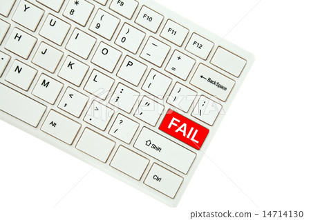 Wording Fail on computer keyboard on white Wording Fail on computer keyboard on white 14714130