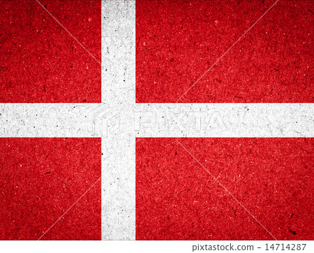 Denmark flag on paper background 14714287