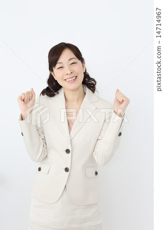 Guts pose business woman 14714967