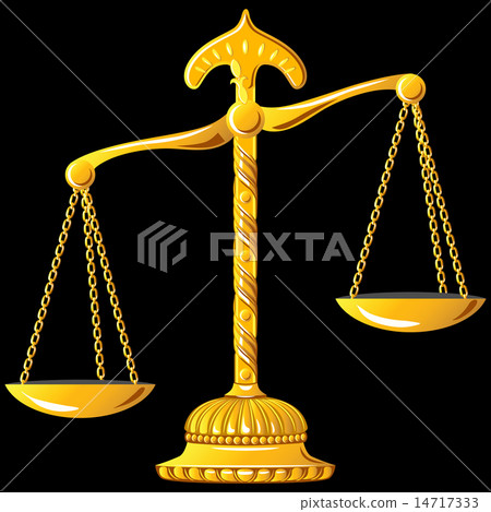 vector gold scale of justice vector gold scale of justice 14717333