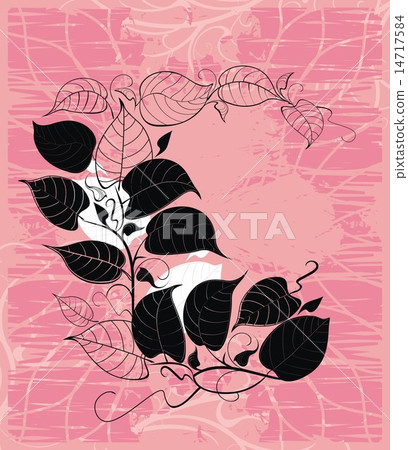 elegant background with leaves - vector elegant background with leaves - vector 14717584