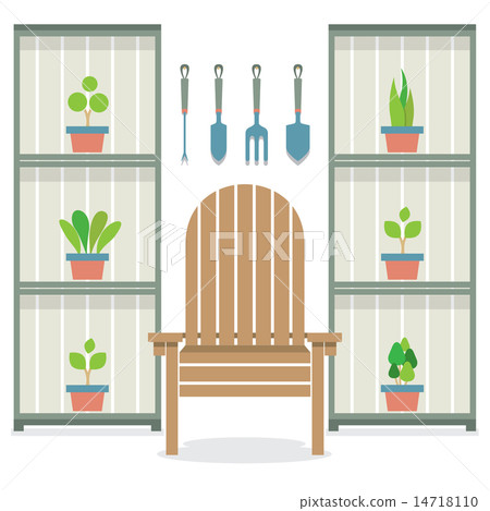 Chairs With Pot Plants In Cabinet Gardening 14718110