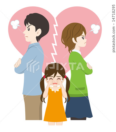A couple of divorce crisis and a girl who cries 14718295
