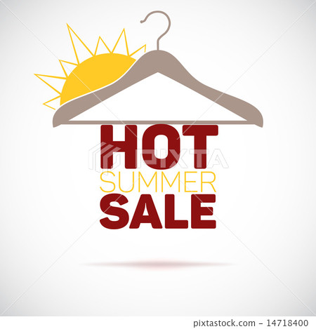 Hanger, hot summer sale poster.  14718400