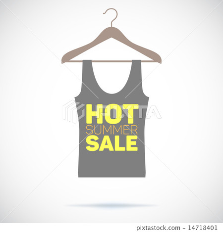 Hanger, hot summer sale poster.  14718401