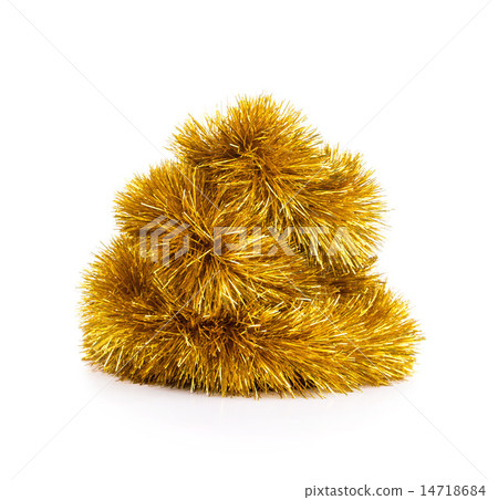 christmas golden tinsel 14718684