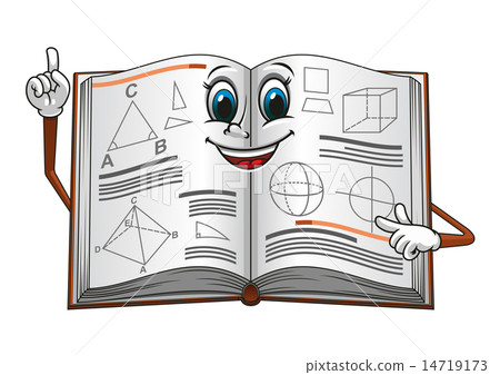 Textbook with geometric shapes cartoon character - Stock Illustration  [14719173] - PIXTA