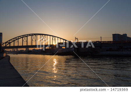 安城河的日出 安城河的日出 14719369