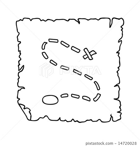 Vector doodle vintage map 14720028