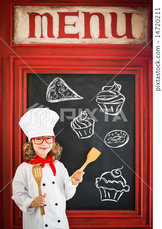 Child chef cook. Restaurant business concept 14720211