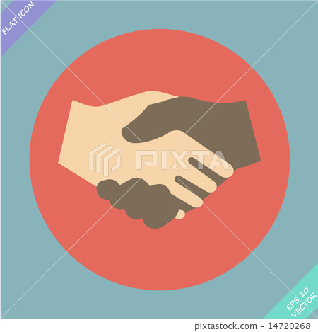 Handshake icon - vector illustration. 14720268