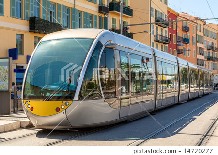 Tram in Nice, France. Tram in Nice, France. 14720277