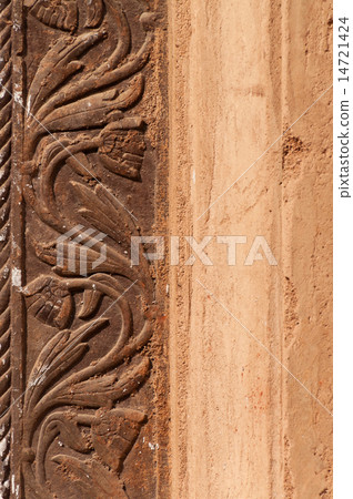 Detail decorative of Dauji Ki Kothi in Orchha 14721424