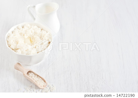 Rice porridge background Rice porridge background 14722190