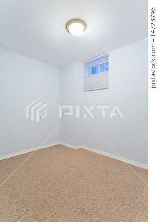 Empty basement bedroom interior design 14723796