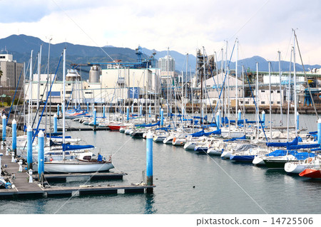 Yacht Harbor Shimizu Port in early spring Yacht Harbor Shimizu Port in early spring 14725506