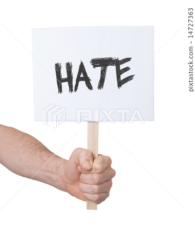 Hand holding sign, isolated on white Hand holding sign, isolated on white 14727363