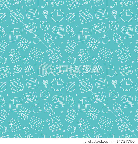 Office line icon pattern set 14727796