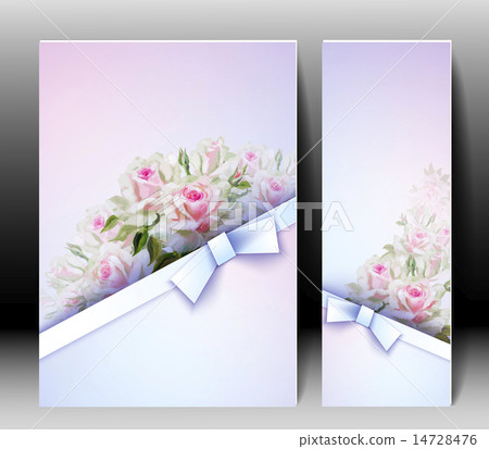 Spring flowers invitation template card Spring flowers invitation template card 14728476