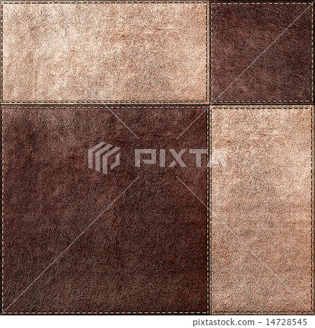 Seamless texture combination of leather squares 14728545