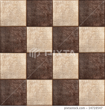 Seamless texture combination of leather squares Seamless texture combination of leather squares 14728547