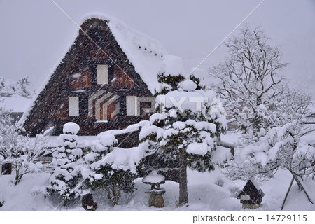 Snow Shirakawa Town 14729115