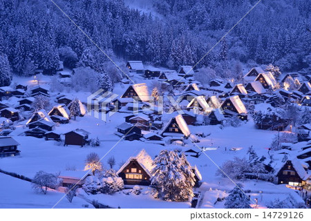 Snow Shirakawa Town 14729126