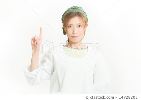 Housewife to wear clothes for cleaning Housewife to wear clothes for cleaning 14729203
