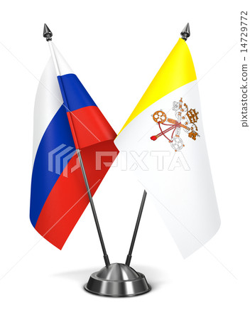 Russia and Vatican City - Miniature Flags. Russia and Vatican City - Miniature Flags. 14729772