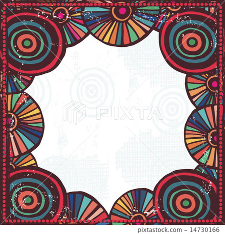 Hand made bizarre frame in aboriginal style Hand made bizarre frame in aboriginal style 14730166