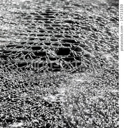 Damaged glass (car windshield) 14731830