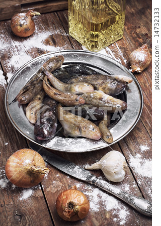raw fish on the table cooks raw fish on the table cooks 14732133