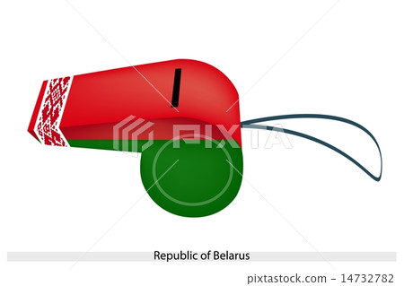 Red and Green Stripe on Belarus Whistle Red and Green Stripe on Belarus Whistle 14732782