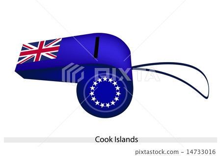 A Blue Whistle of Cook Islands Flag 14733016