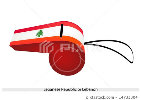 A Whistle of The Lebanese Republic Flag A Whistle of The Lebanese Republic Flag 14733304