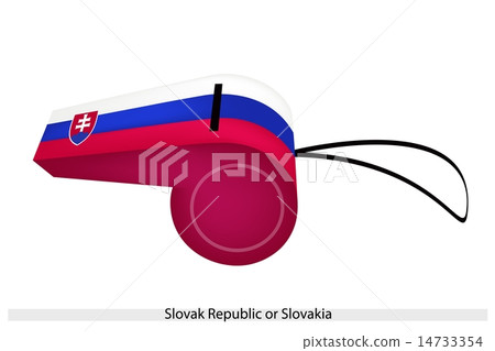 A Whistle of The Slovak Republic Flag A Whistle of The Slovak Republic Flag 14733354