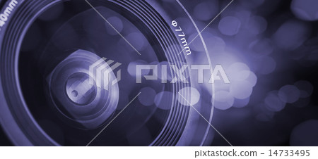 Closeup of a photographic lens 14733495