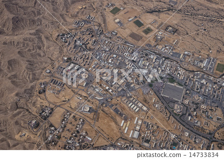 muscat arabic town aerial view landcape 14733834