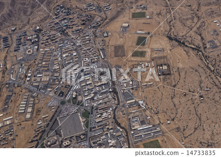 muscat arabic town aerial view landcape 14733835