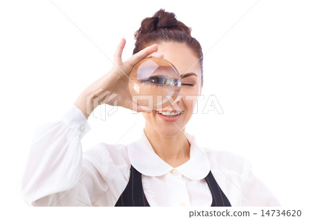 Examine Closely. All isolated on white background. 14734620