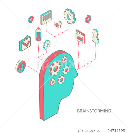 brainstorming process concept 14734695