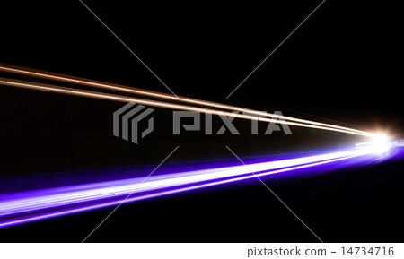 Light tralight trails in tunnel Light tralight trails in tunnel 14734716